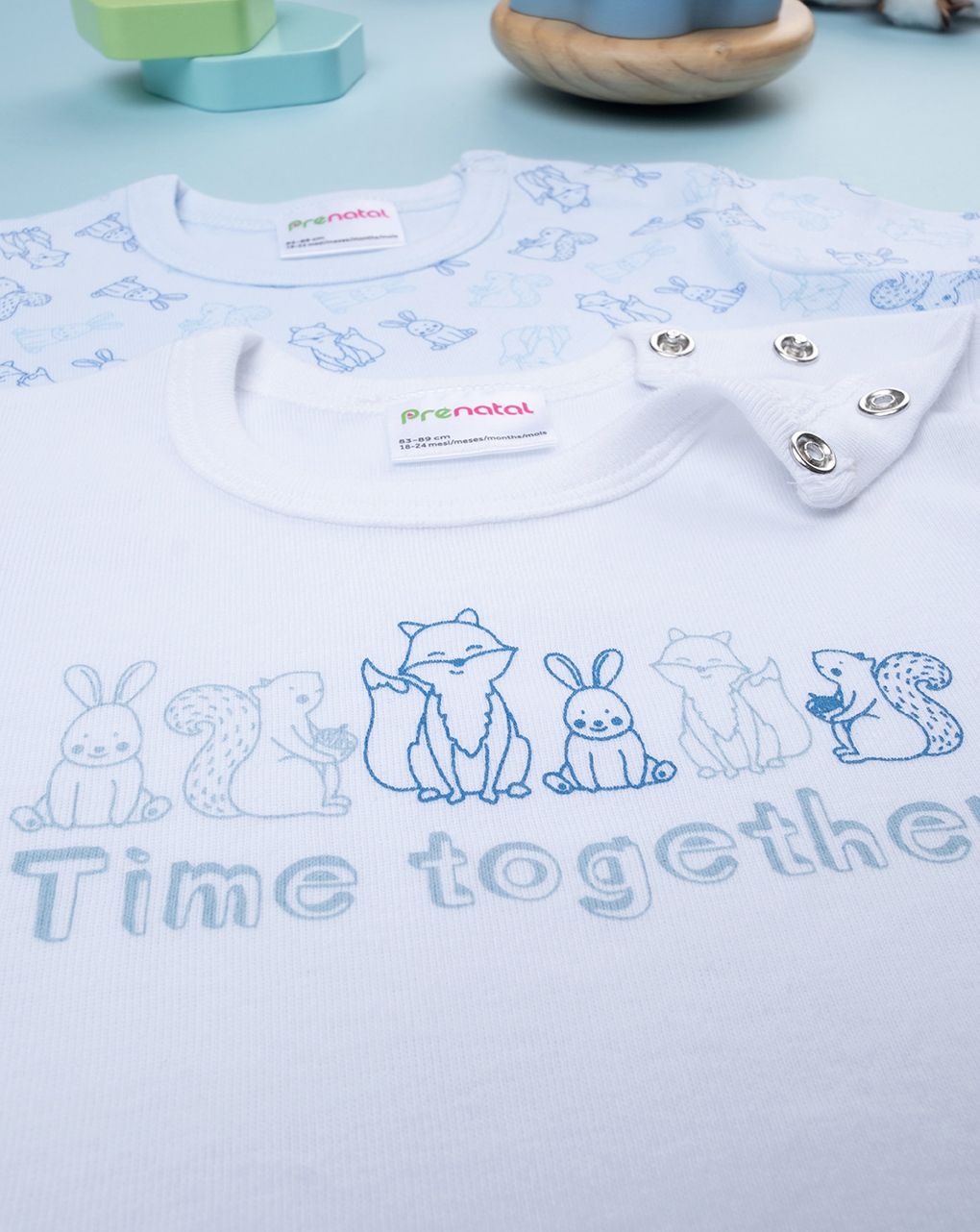 Pack 2 body intimi neonato "bosco"