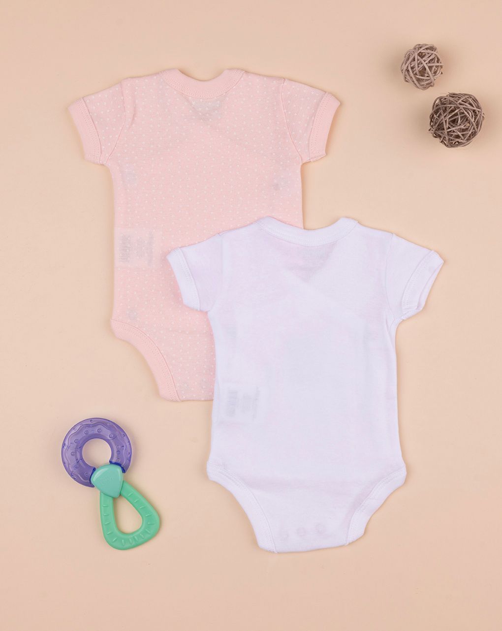 Pack 2 pezzi body con stampa