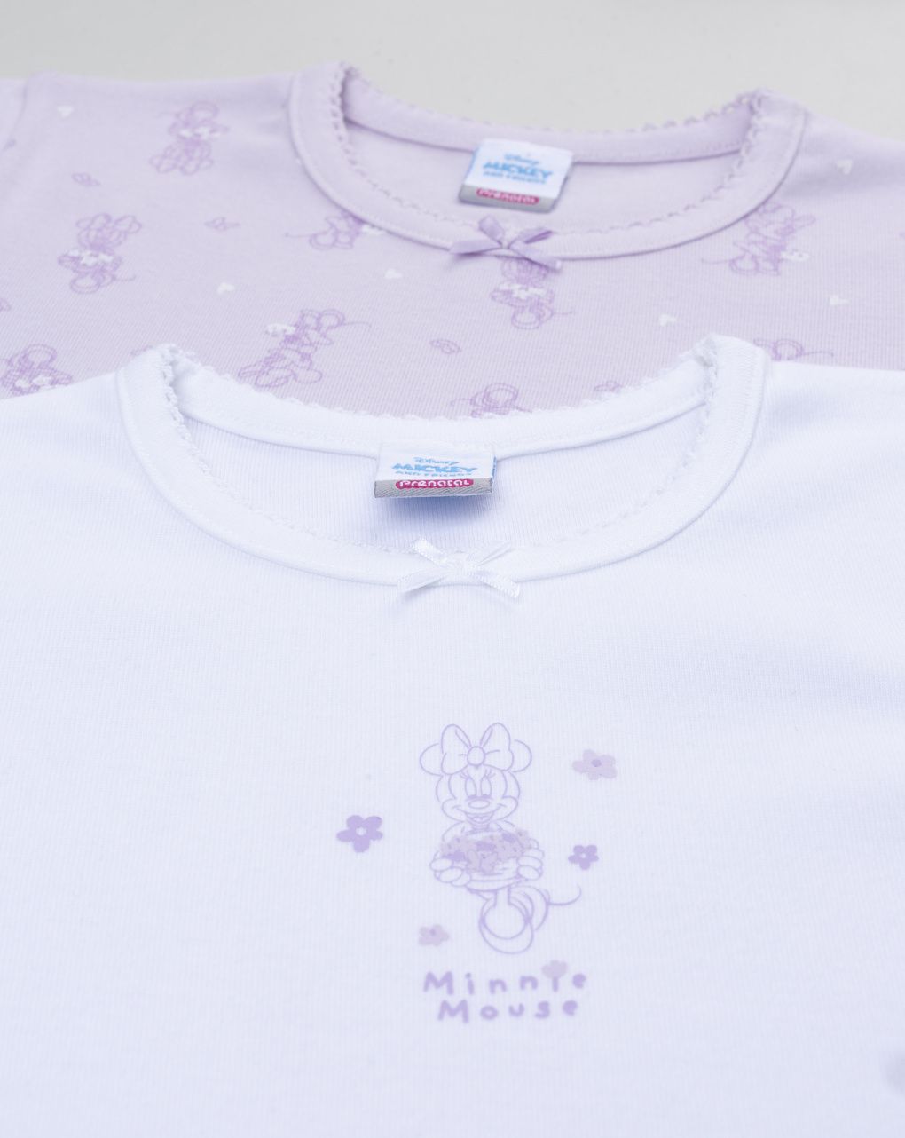 Pack 2 t-shirt bimba minnie mezza manica