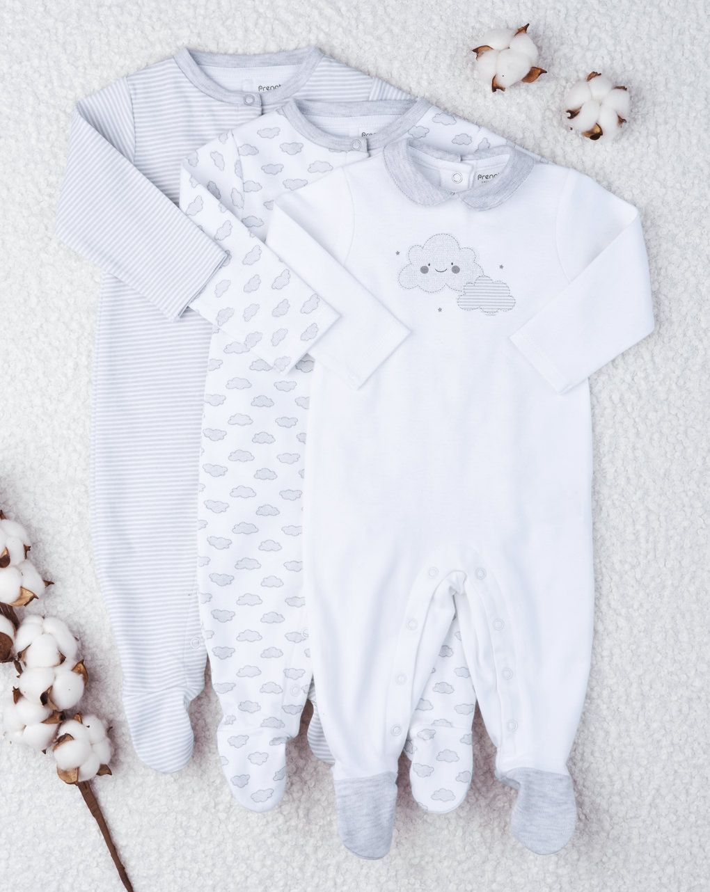 Pack 3 tutine unisex "grey"