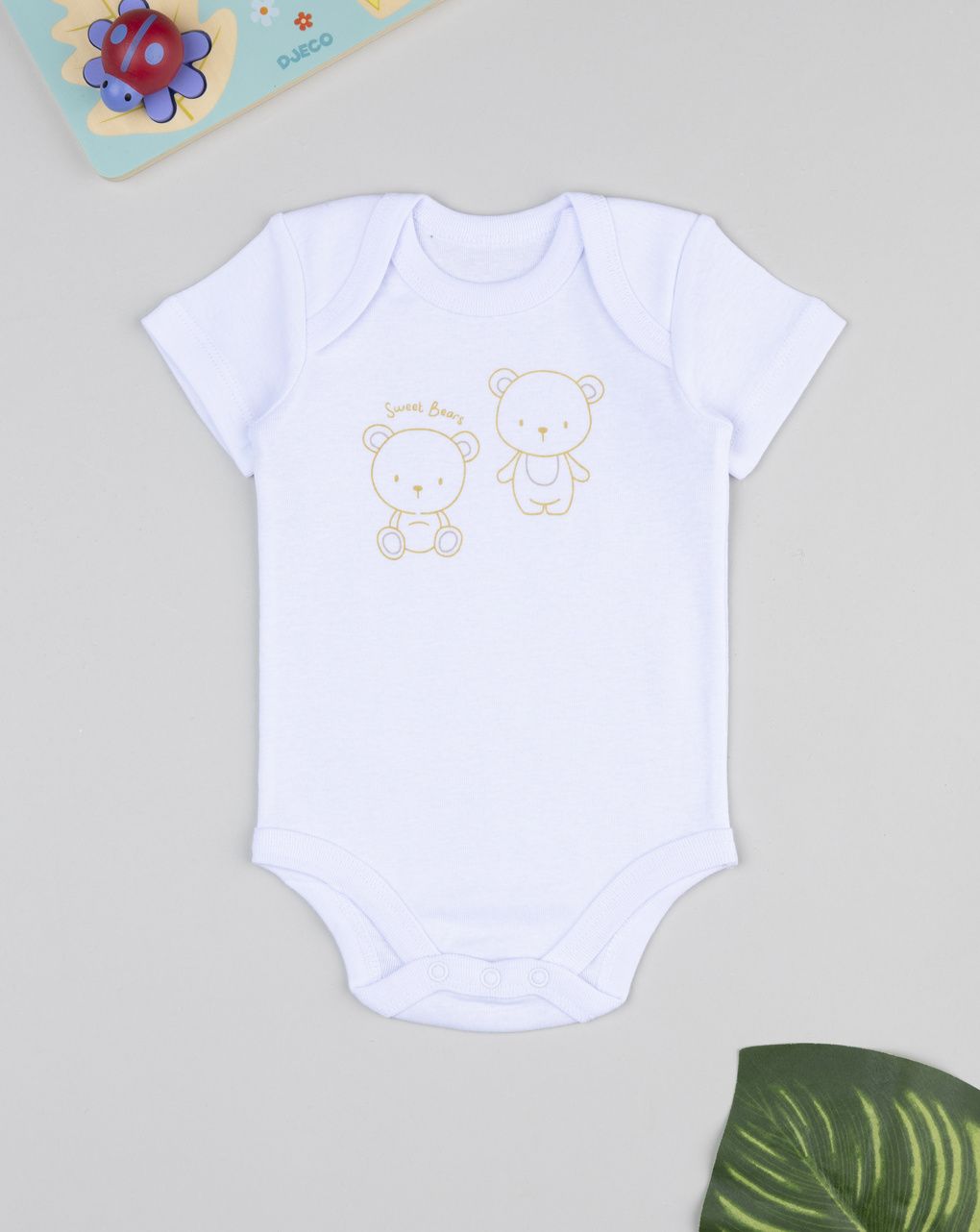 Body costina bimbo bianco orsi