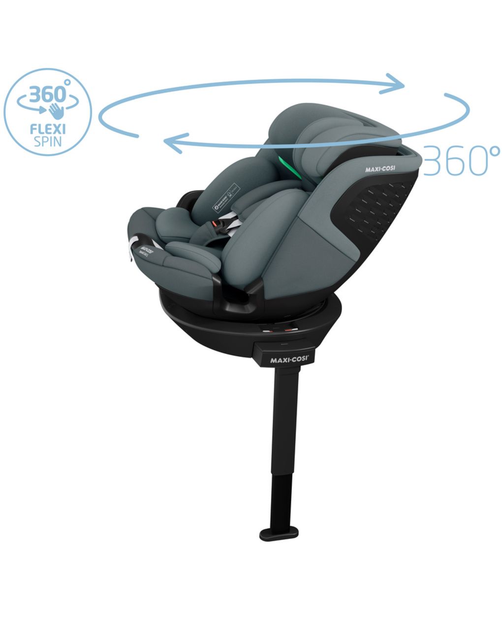 Seggiolino auto emerald 360 s i-size (40-150 cm) tonal graphite - maxi cosi