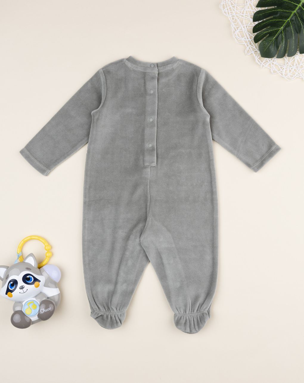 Tutina bimbo verde scuro leoncini