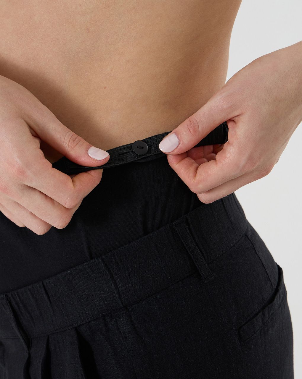 Shorts premaman neri misto lino