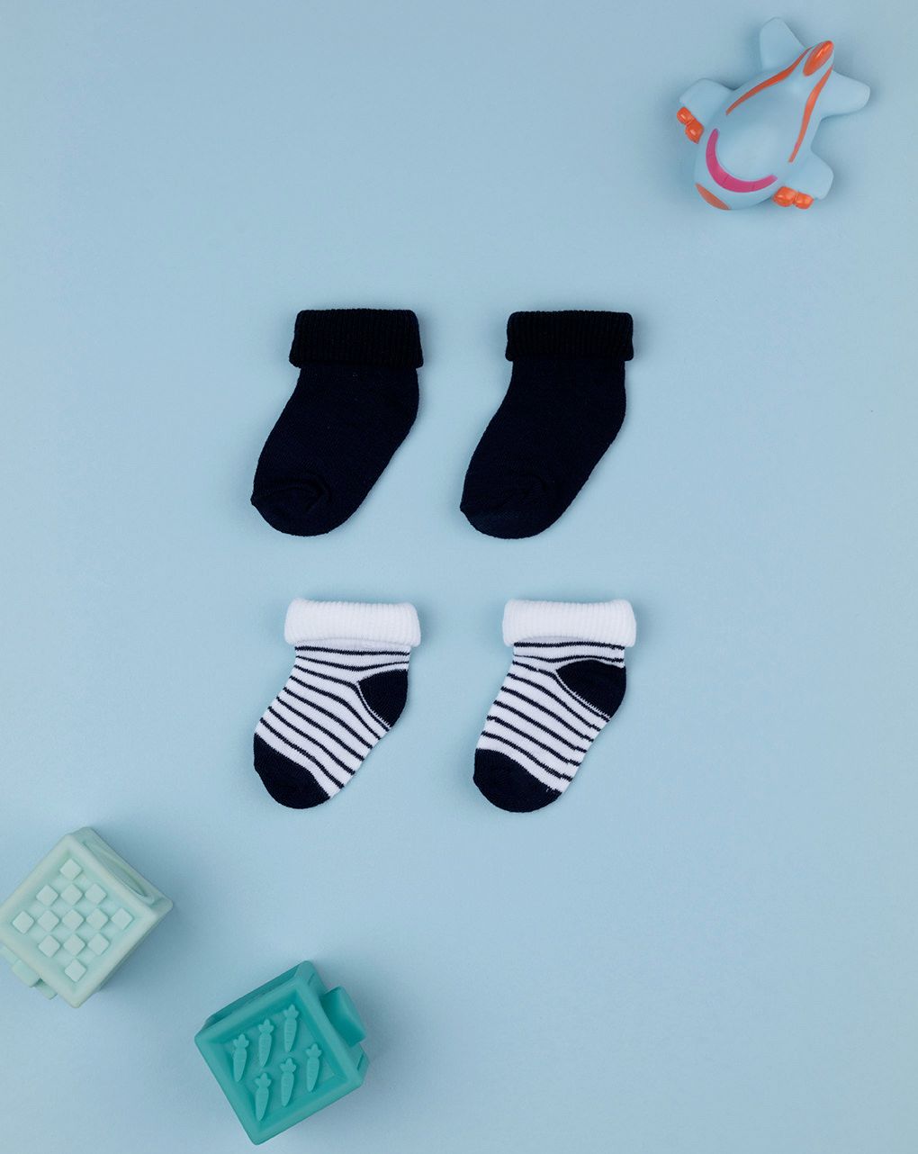 Pack x2 calze corte in cotone