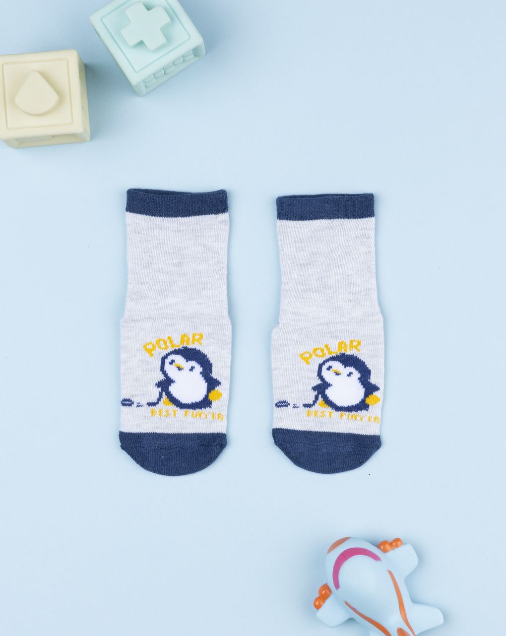 Antiscivolo bimbo grigi hockey