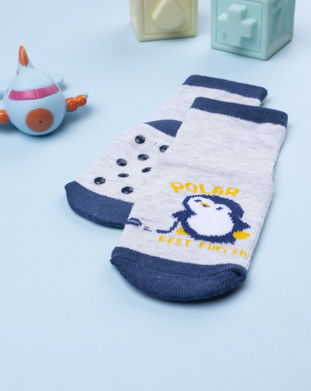 Antiscivolo bimbo grigi hockey