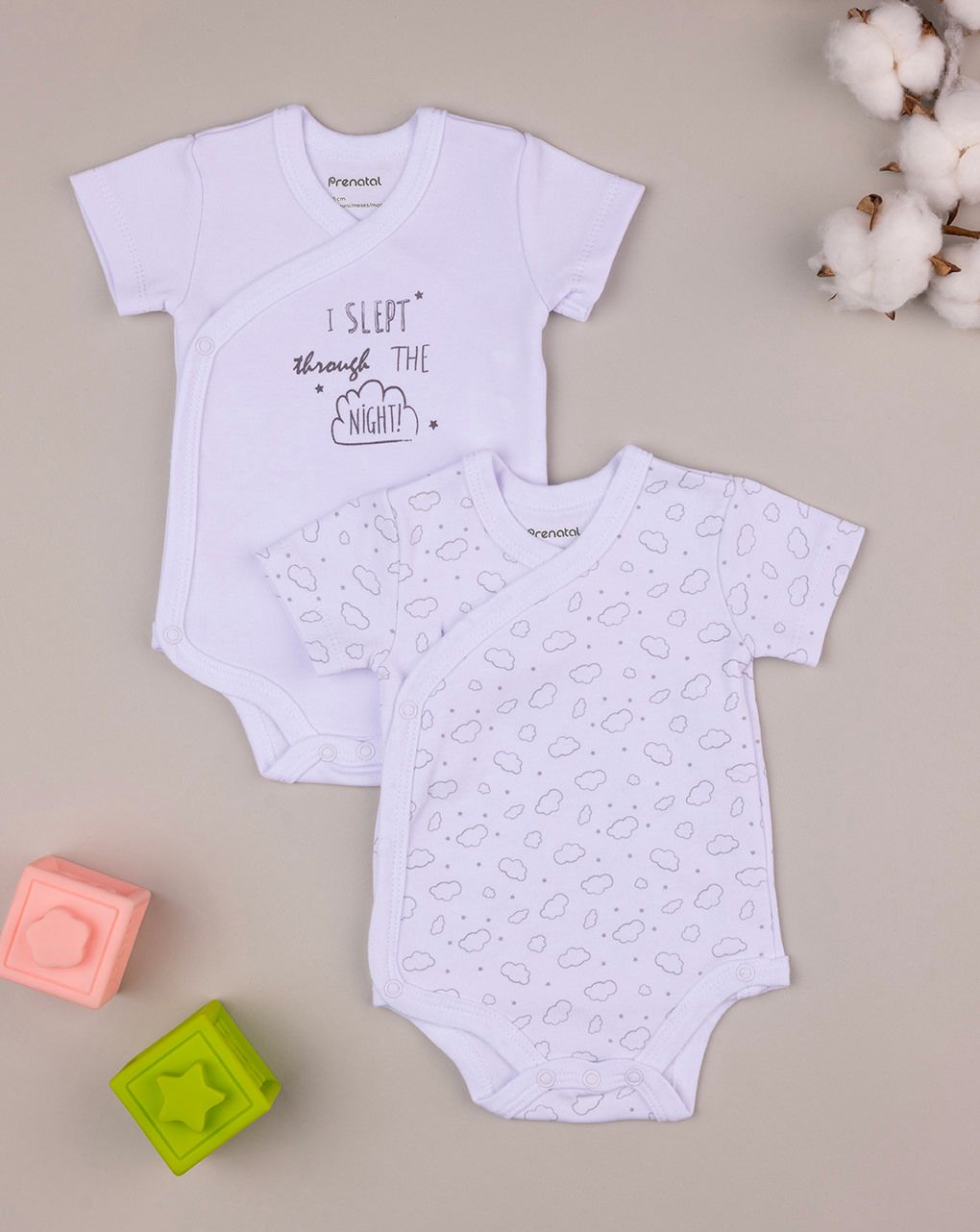 Pack 2 pezzi body con stampa