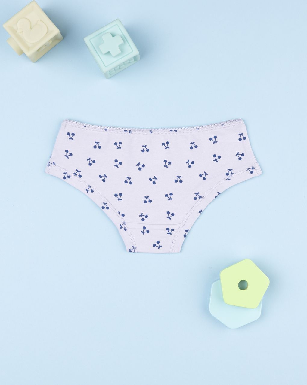 Slip bambina rosa ciliegie allover