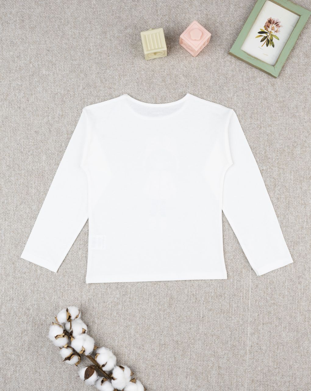 T-shirt bambina bianca stampa bimba unicorno