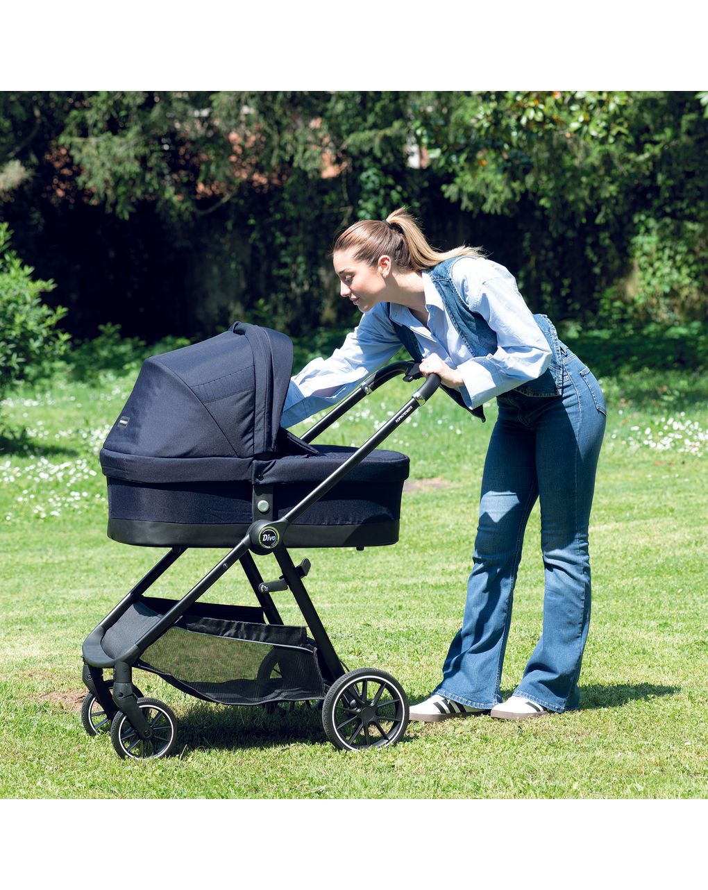 Trio divo marine + seggiolino rek grey+ adattatore - foppapedretti