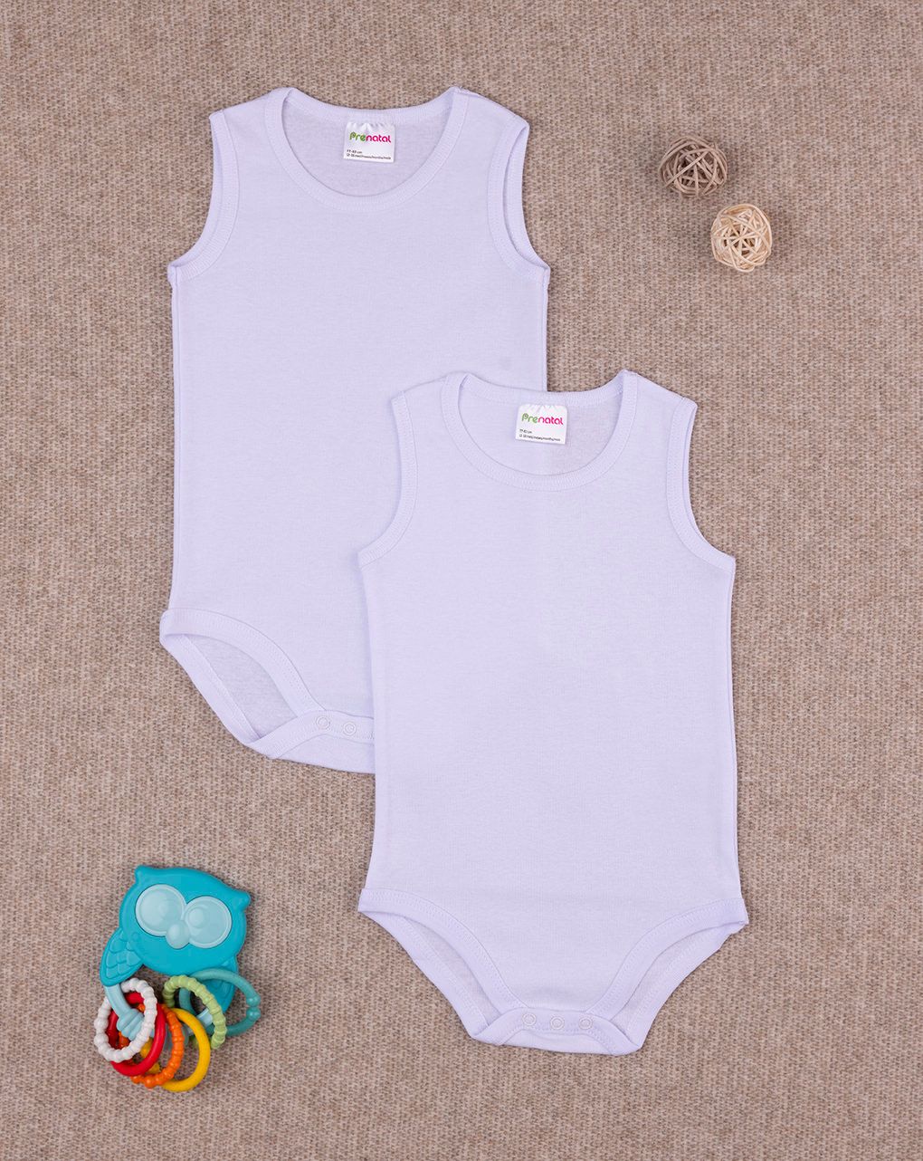 Pack x2 body intimi bianchi bimbo