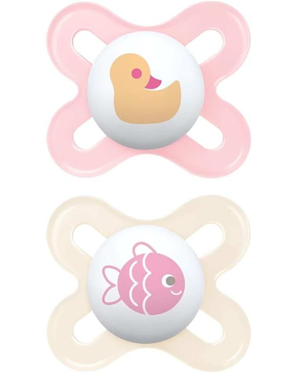 Ciuccio original start per neonato in set da 2 - 0-2 mesi - rosa - mam