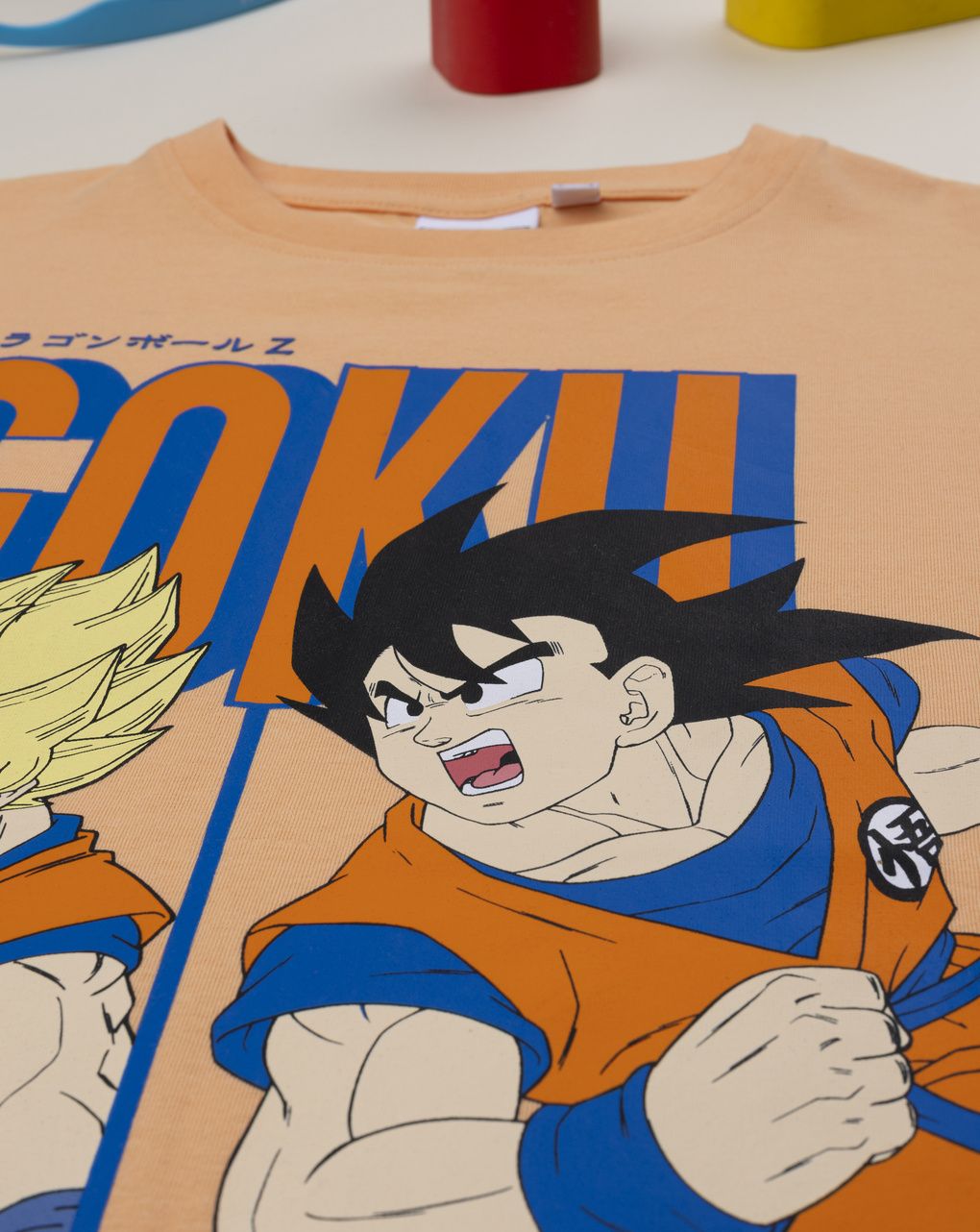 T-shirt maniche corte arancione bambino dragon ball