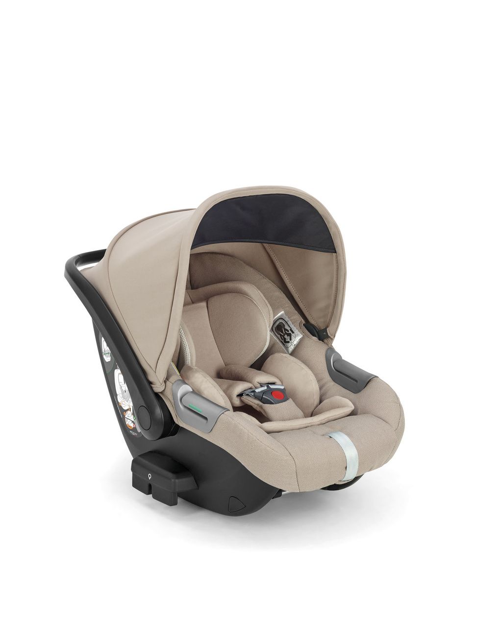 Sistema modulare aptica system quattro colore pashmina beige con telaio palladio e seggiolino auto darwin infant - inglesina