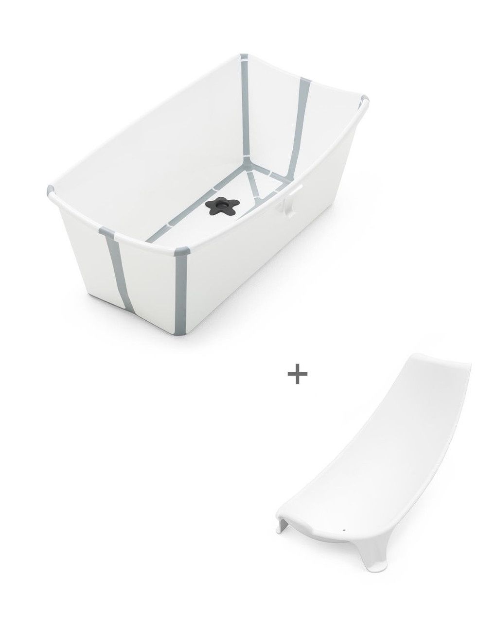 Vaschetta pieghevole flexi bath® bundle white - stokke®