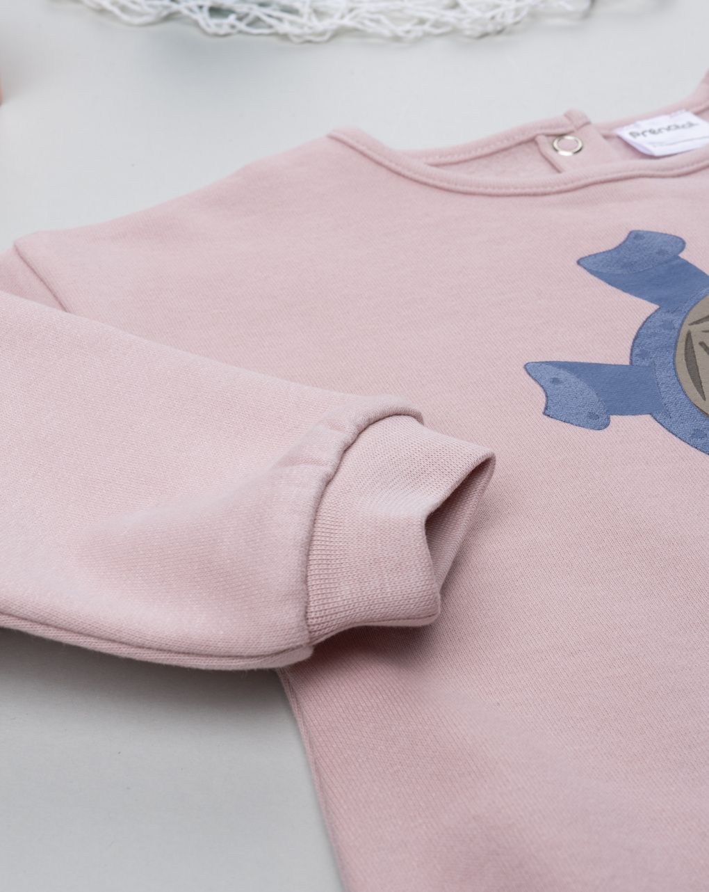 Felpa bimba rosa con stampa