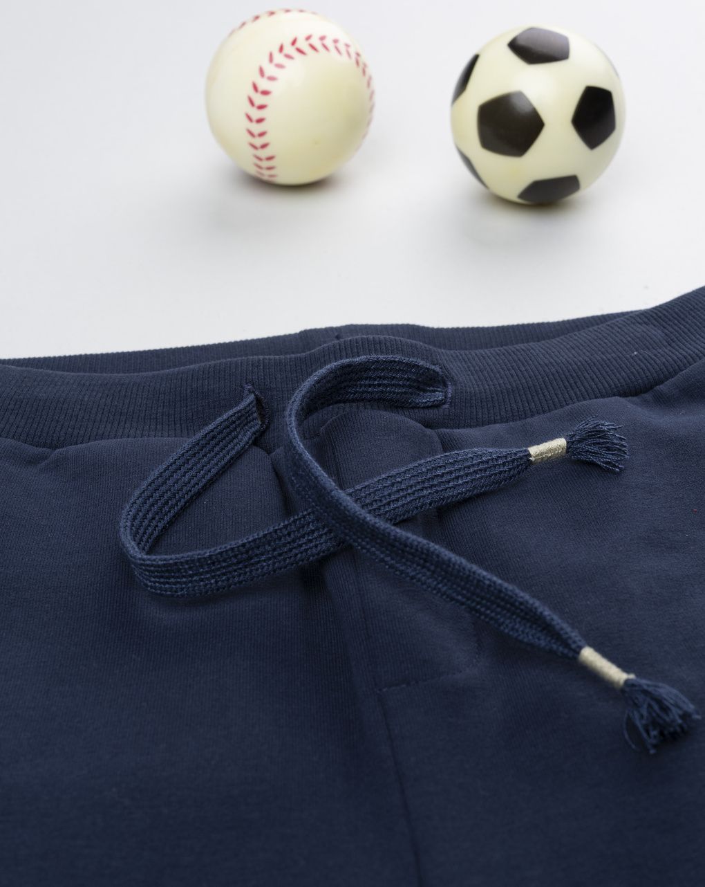 Pantalone felpato blu notte bambino con stampa