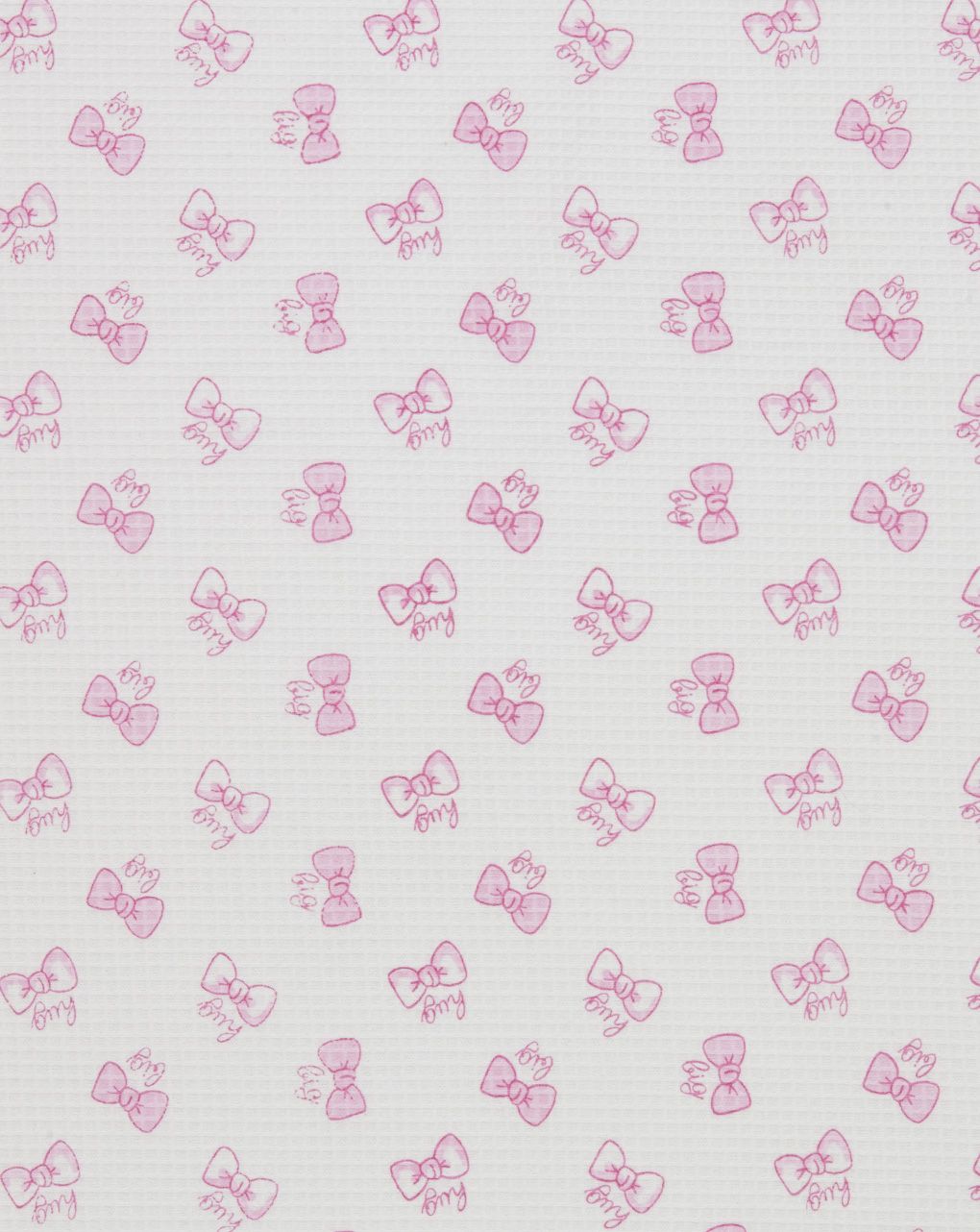 Copertina lettino con stampa fiocchi