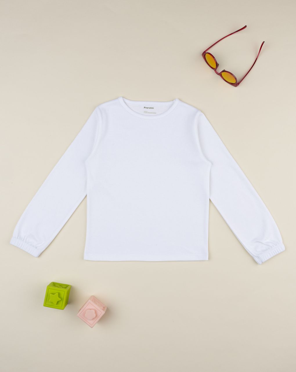 T-shirt bambina bianca girocollo