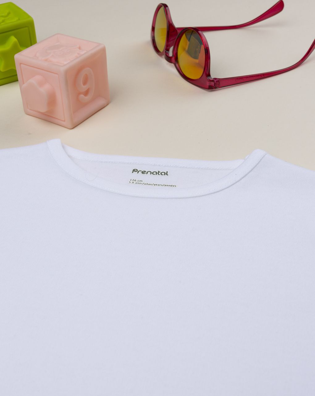 T-shirt bambina bianca girocollo