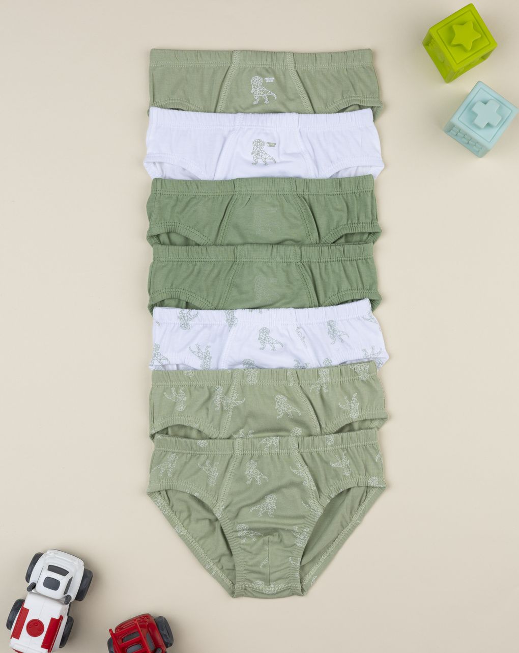 Pack 7 slip bimbo dino