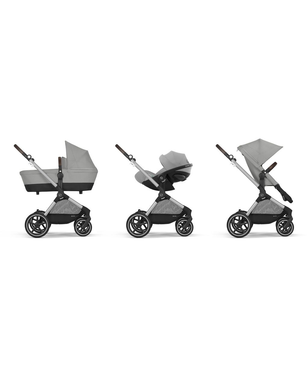 Duo eos lux slv stone grey mid grey - cybex