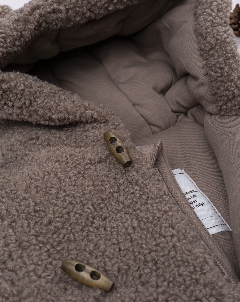 Giubbino bimbo marrone fake fur