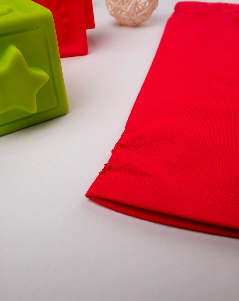 Leggings 3/4 bimba rosso