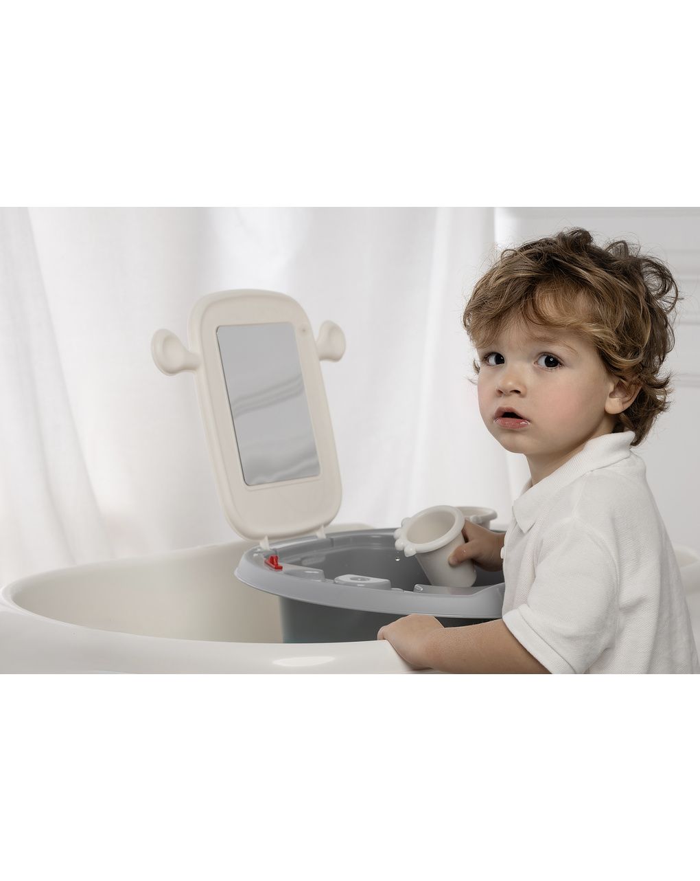 Mini  lavandino space per bambini azzurro monocolore - ok baby