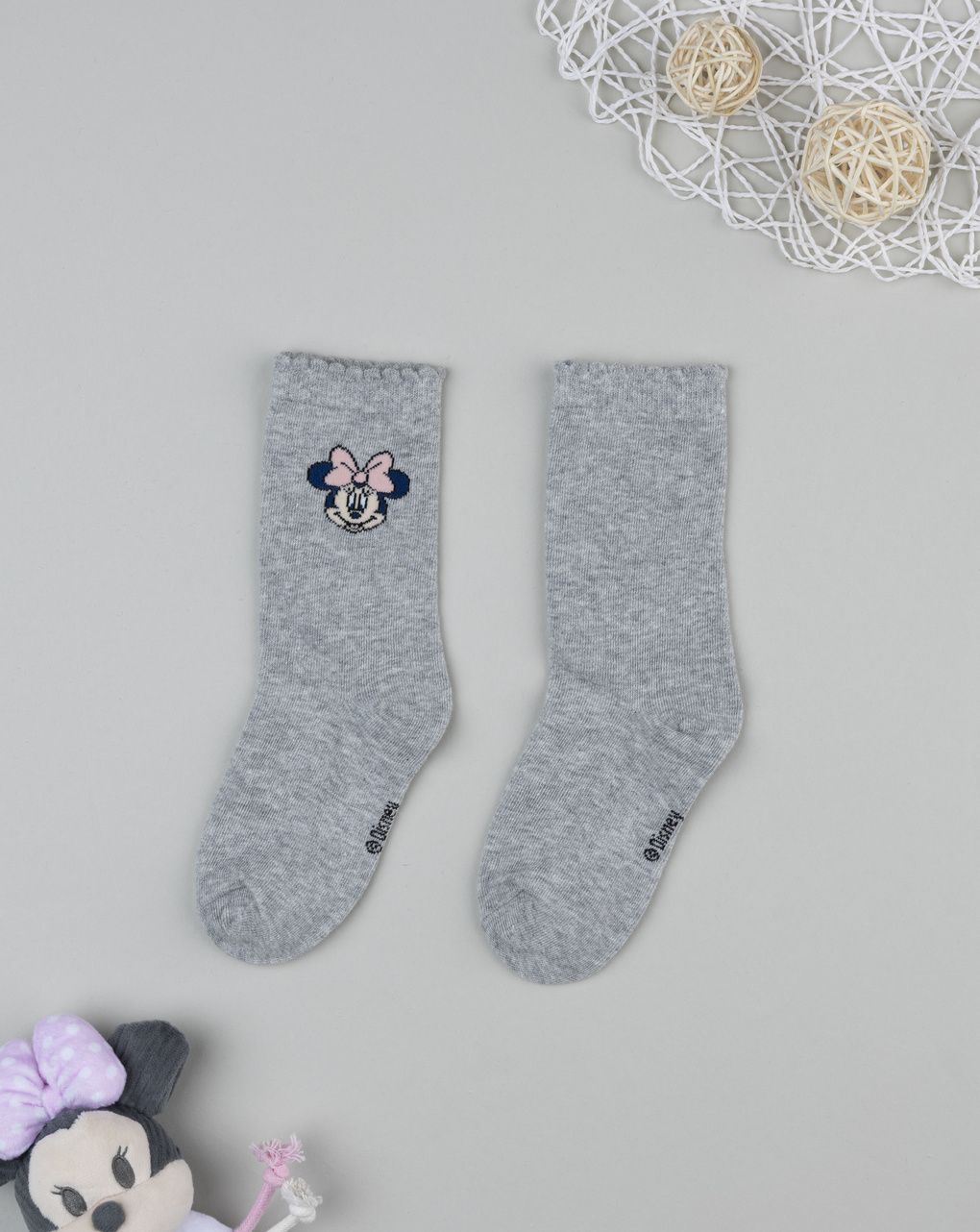 Gambaletto bimba grigio minnie