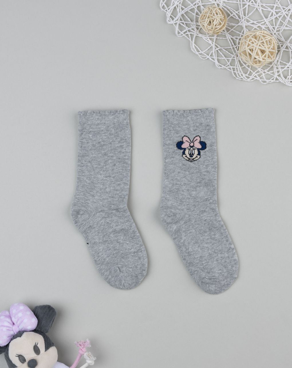 Gambaletto bimba grigio minnie