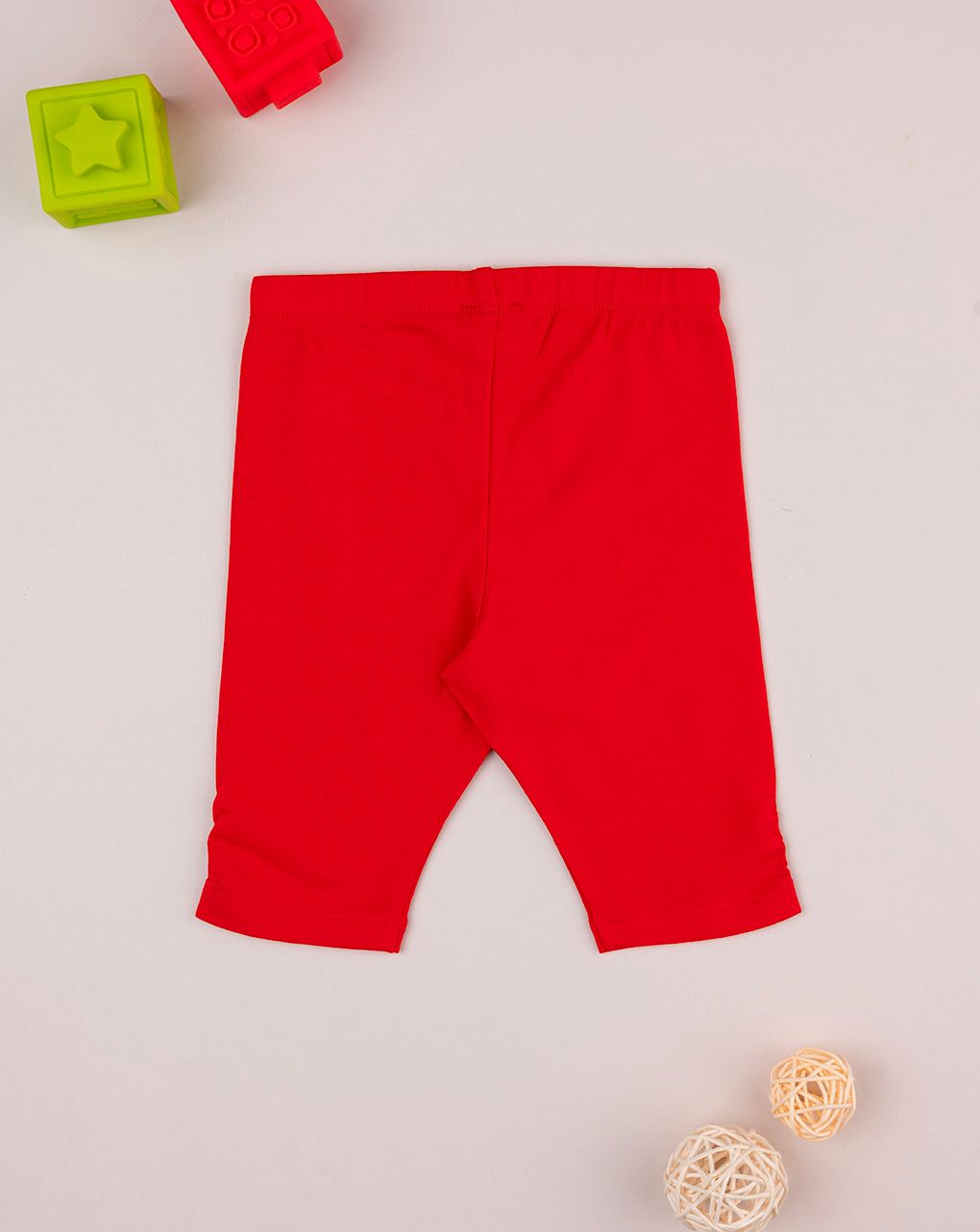 Leggings 3/4 bimba rosso