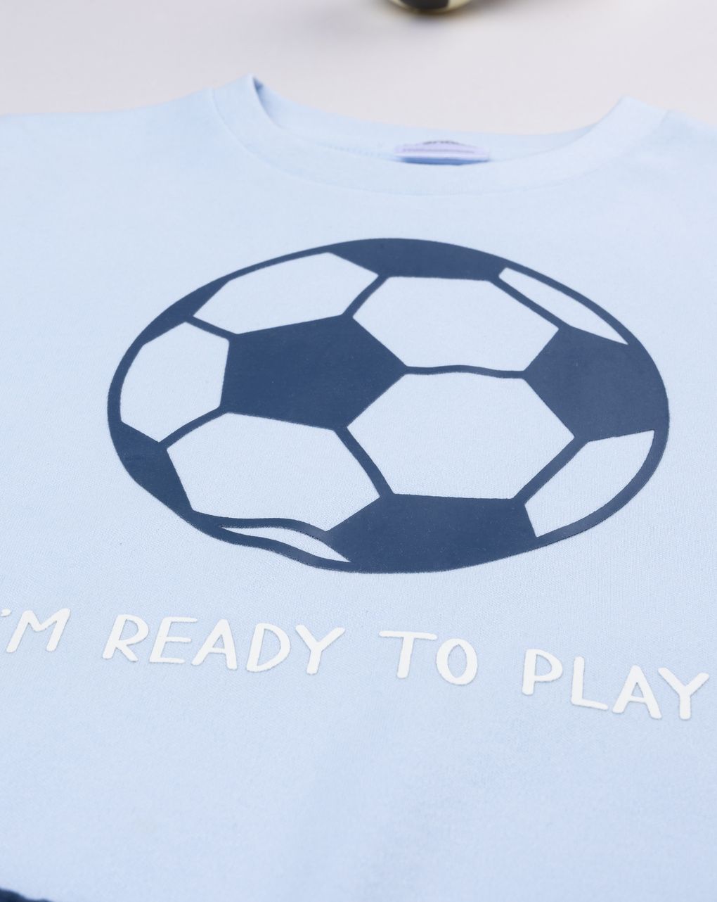 Pigiama bimbo blu calcio