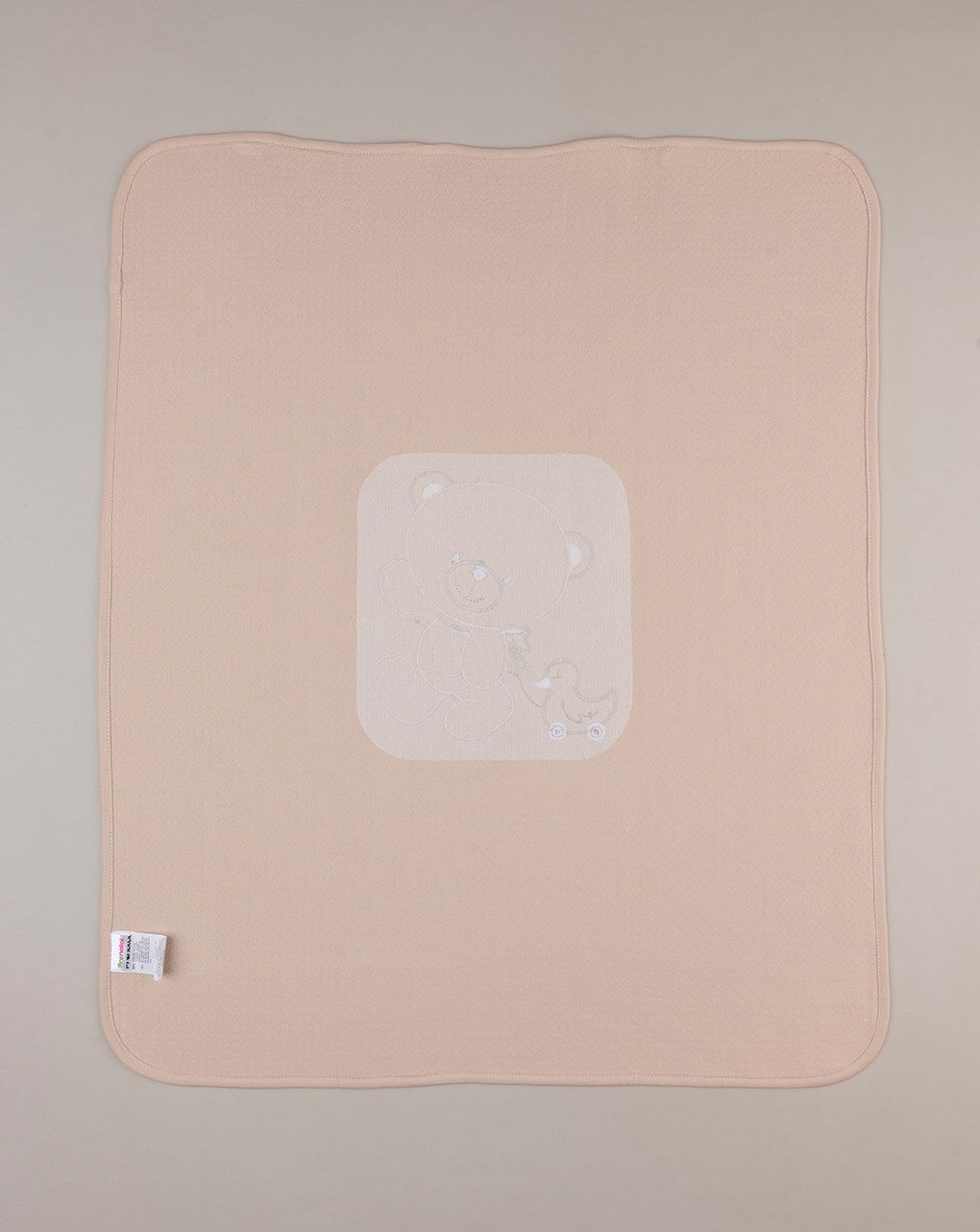 Coperta estiva per culla con ricamo