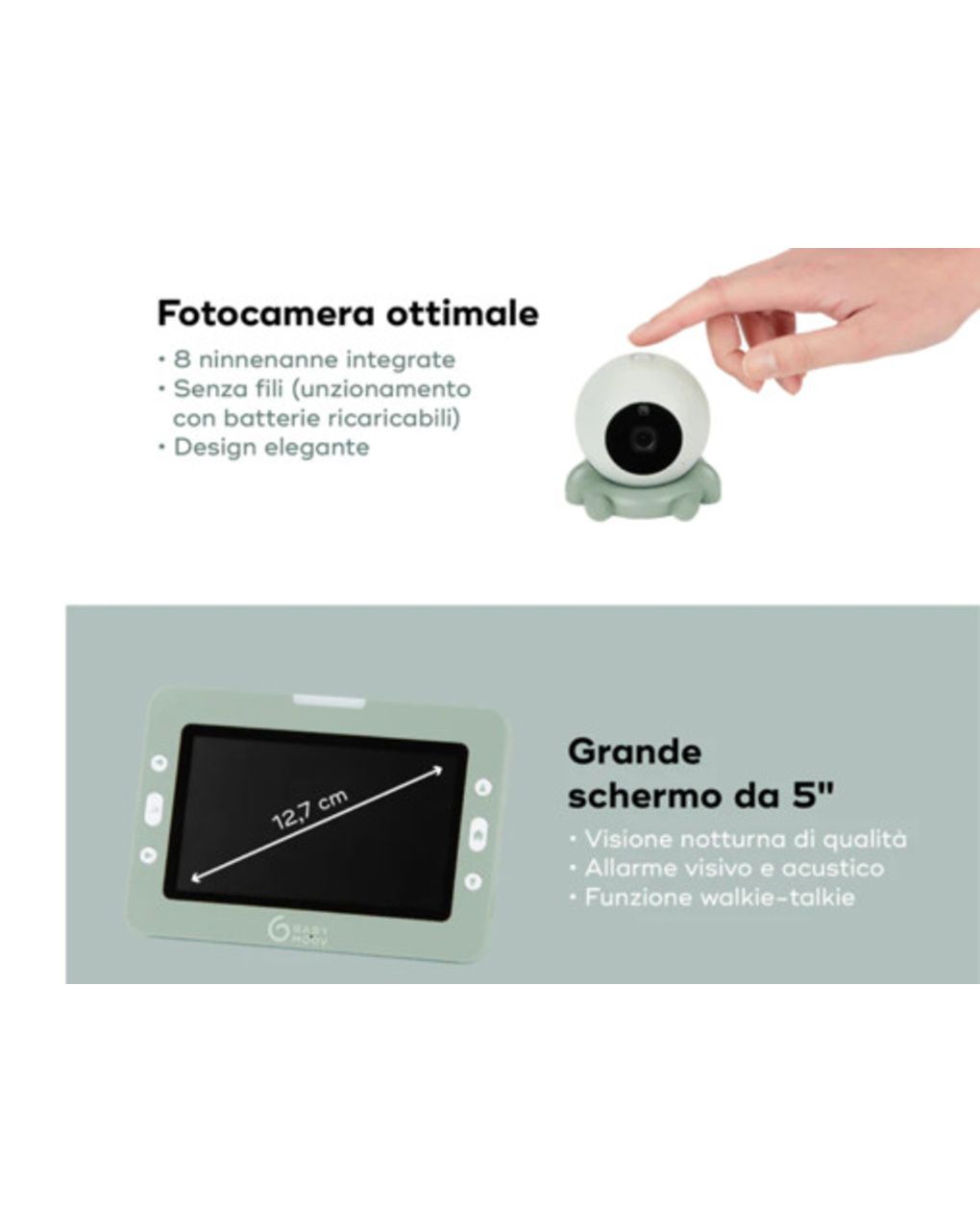 Video baby monitor yoo go plus hd - babymoov