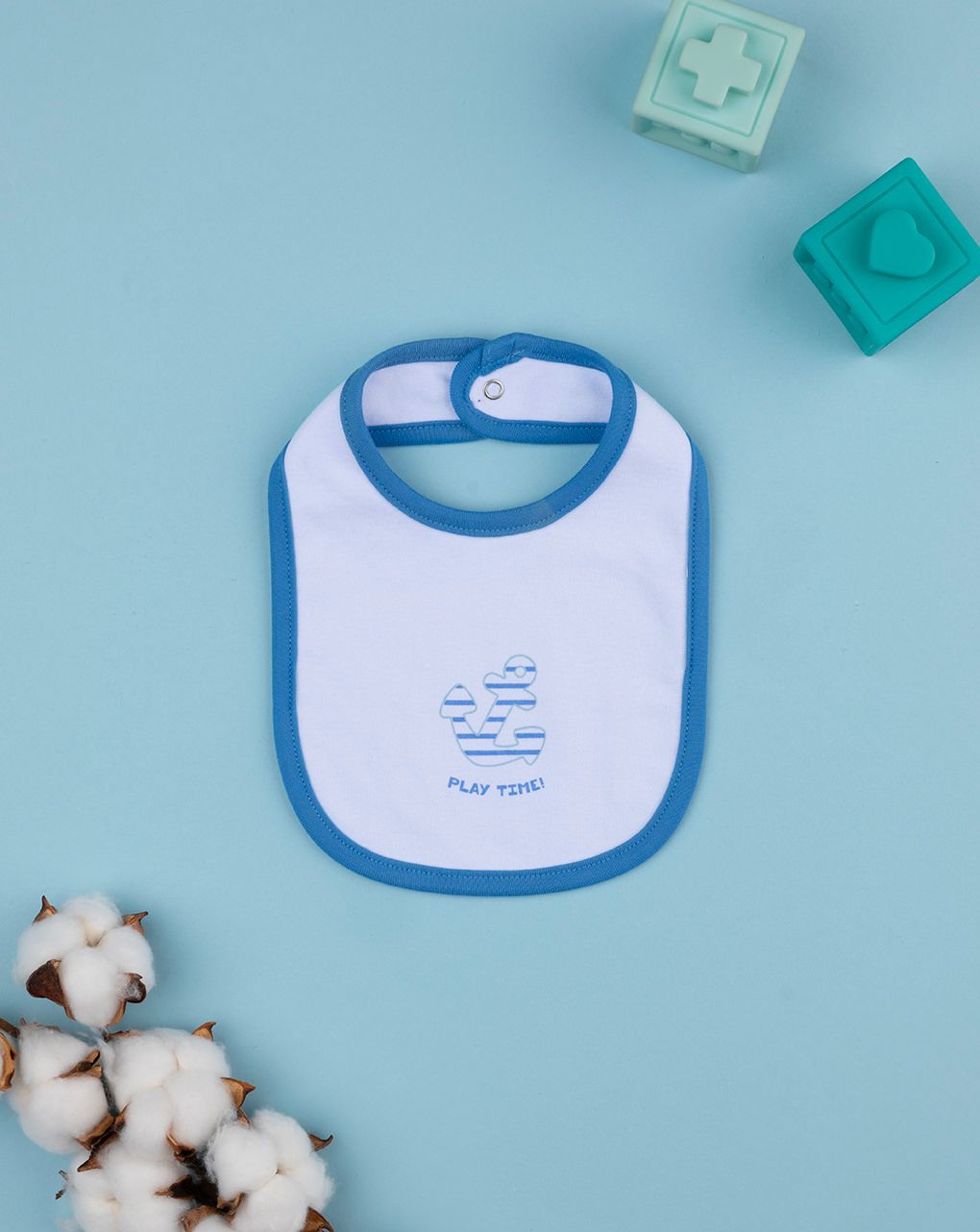 Bavaglino bimbo azzurro ancora