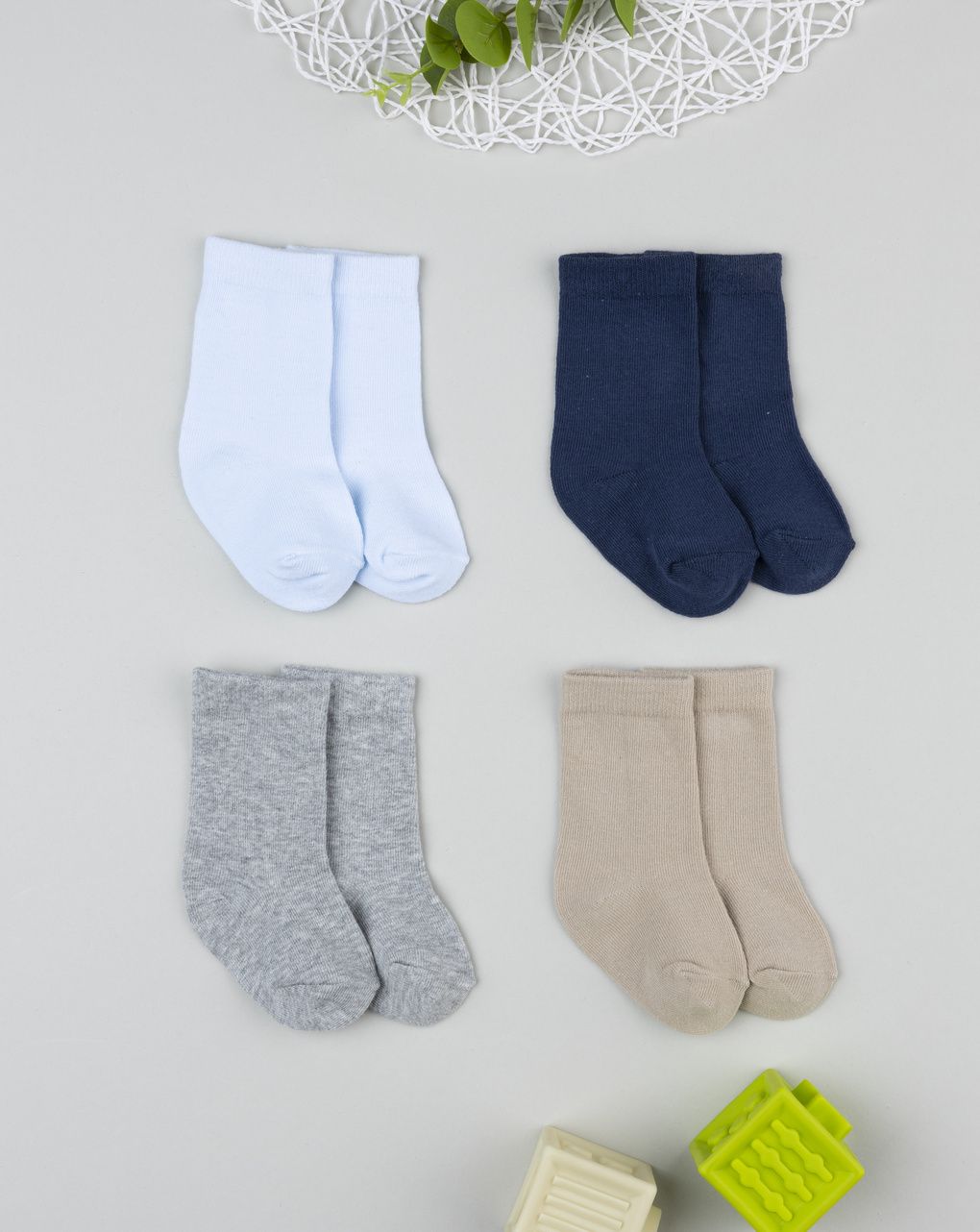 Pack 4 gambaletti bimbo vari colori