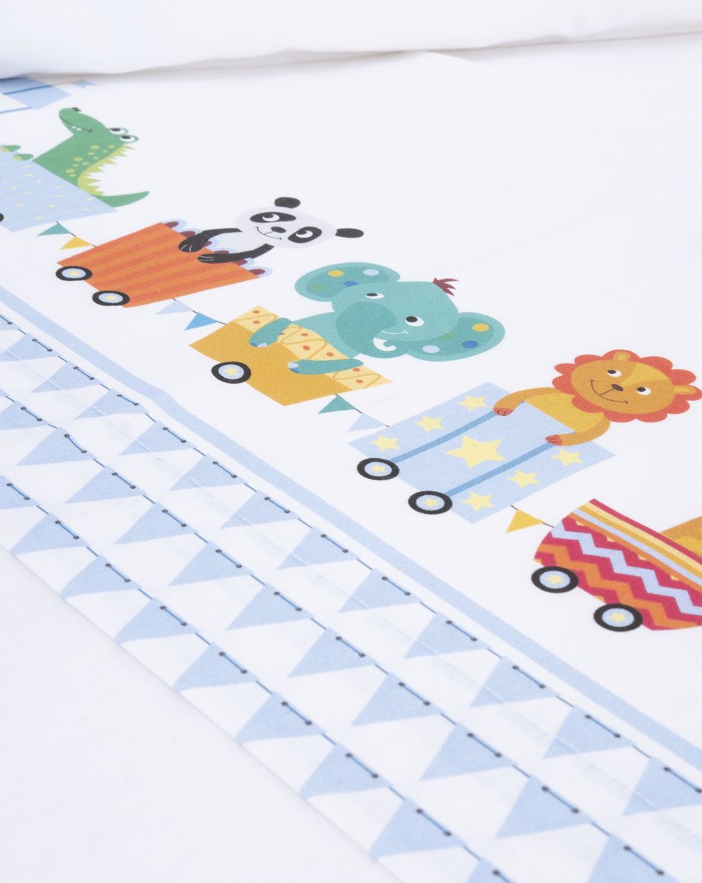 Completo lettino 3 pz unisex "trenini"