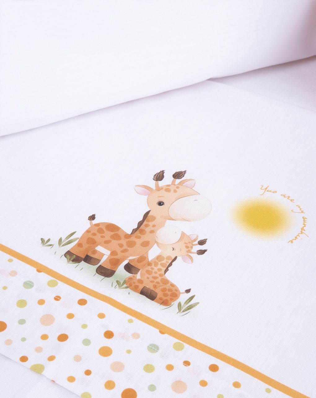 Completo lettino 3 pz unisex "giraffe"