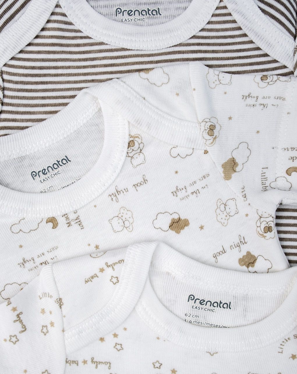 Pack 5 body short unisex "oro"