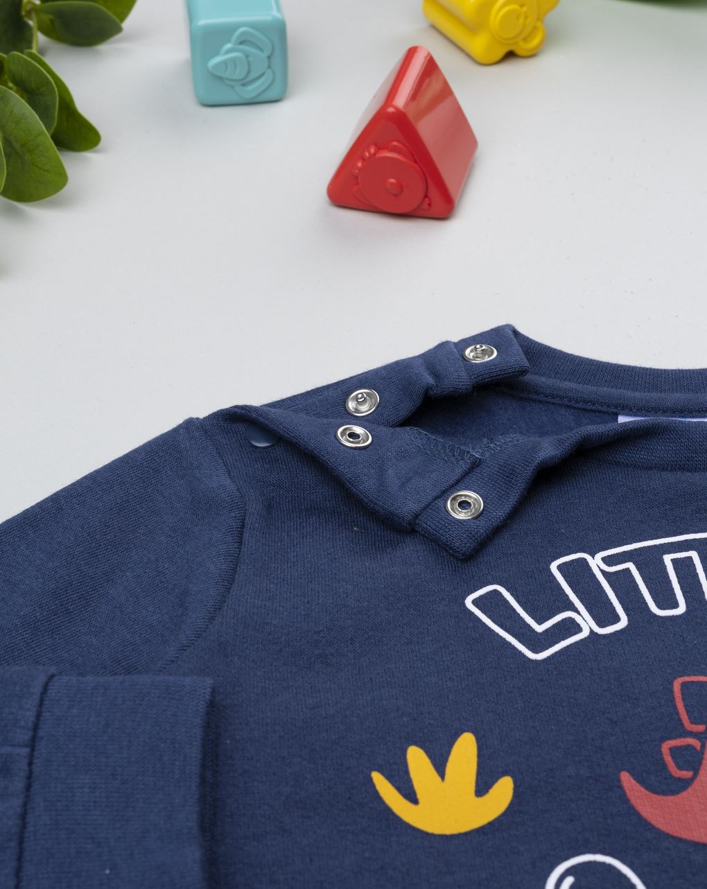 Pigiama bimbo rosso/blu dino