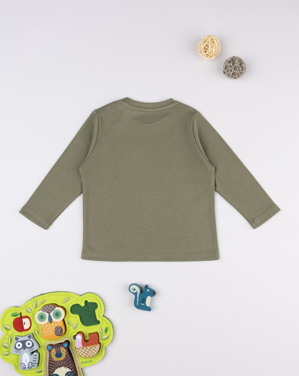 T-shirt bimbo verde basic