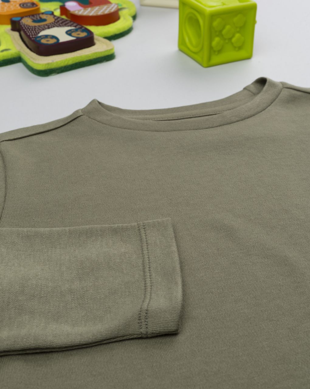 T-shirt verde bimbo maniche lunghe
