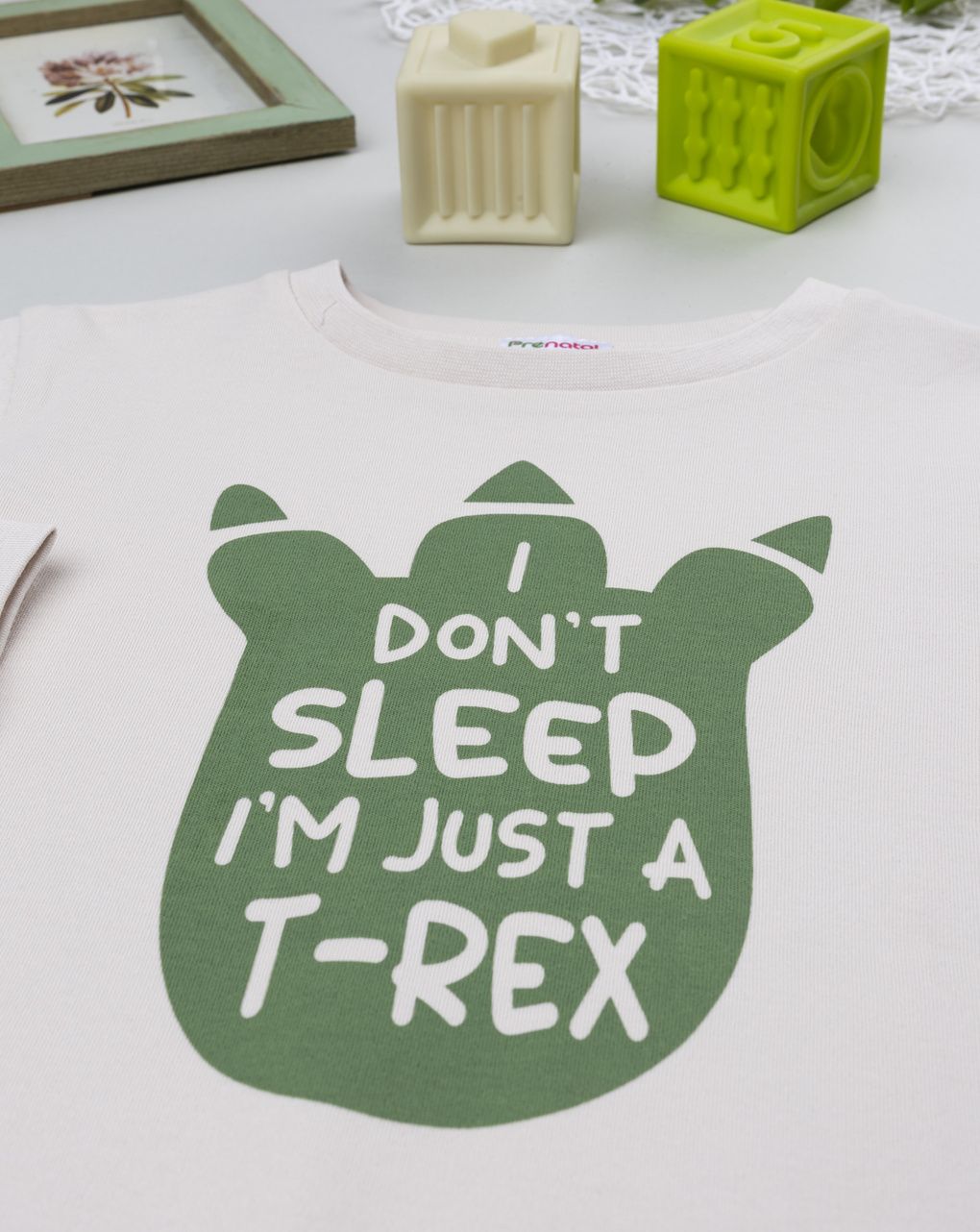 Pigiama bimbo beige dino