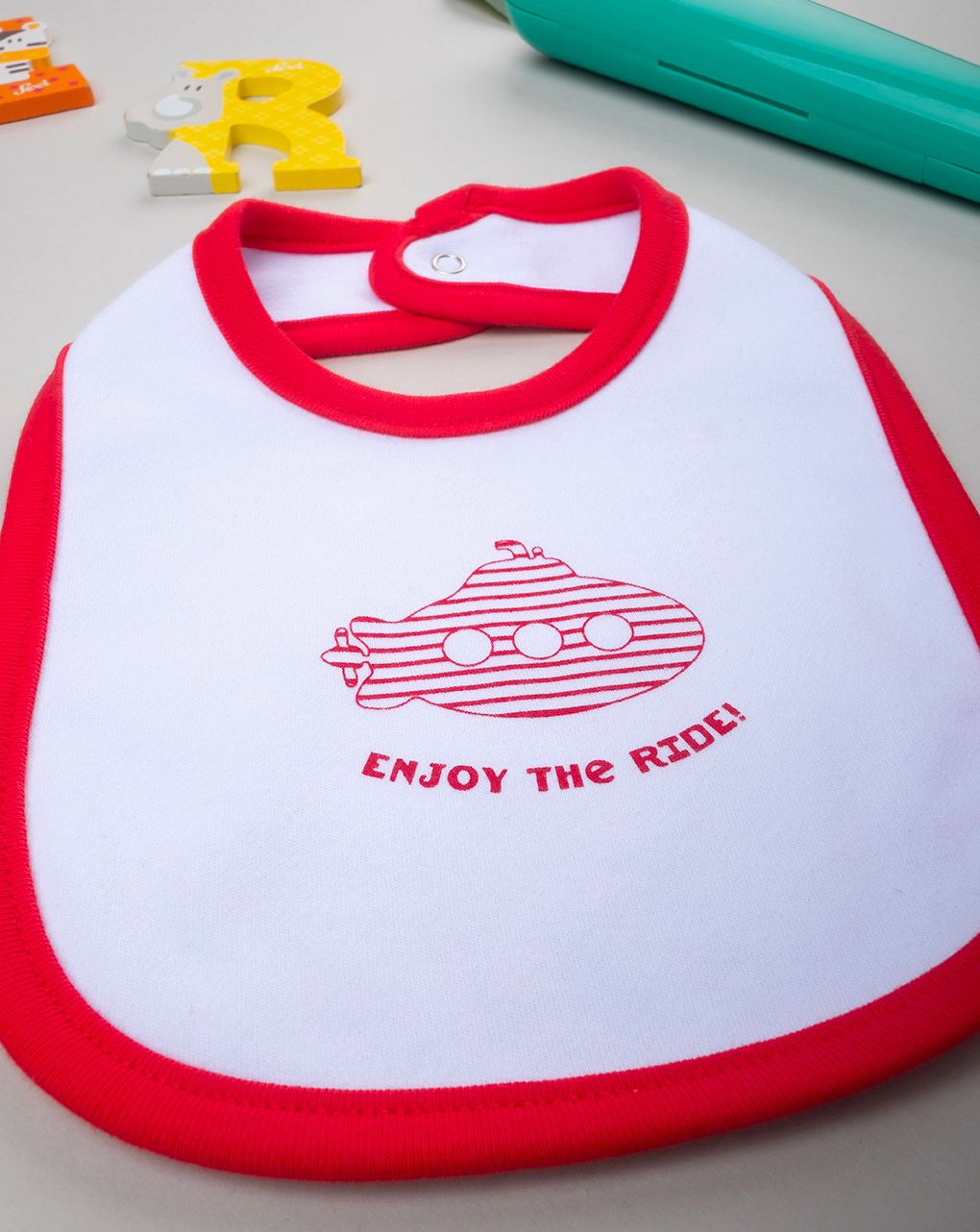 Bavaglino bimbo rosso sommergibile