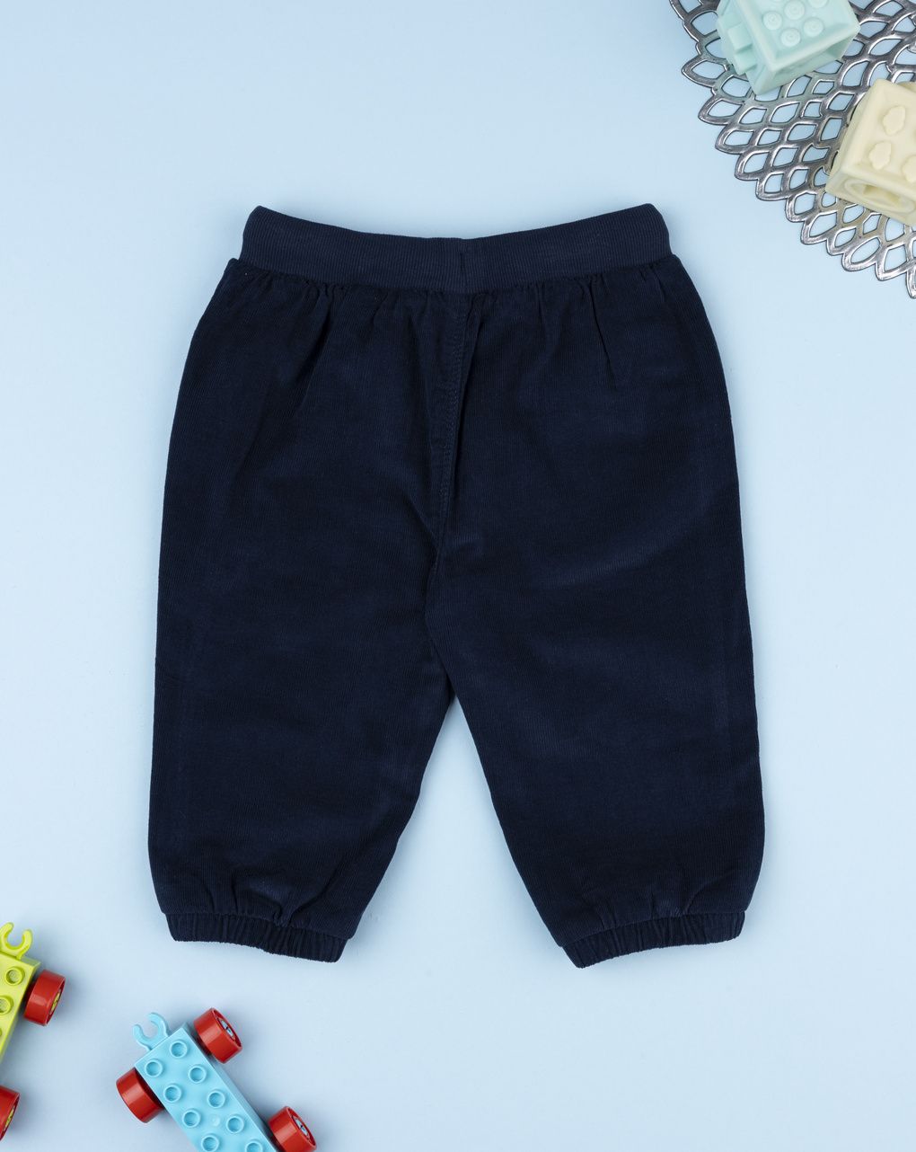 Pantaloni bimbo blu in felpa leggera