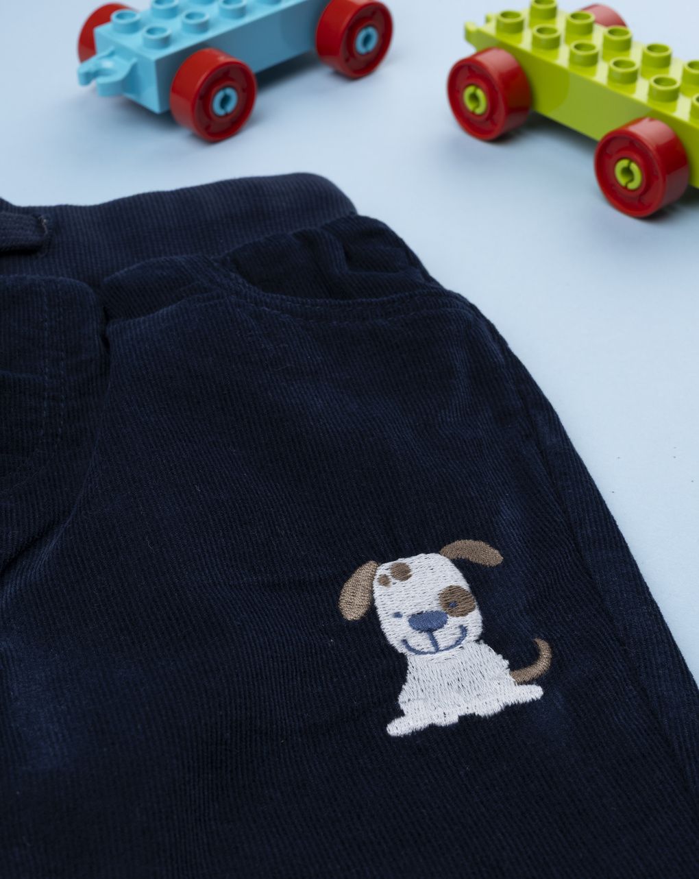 Pantaloni bimbo blu in felpa leggera