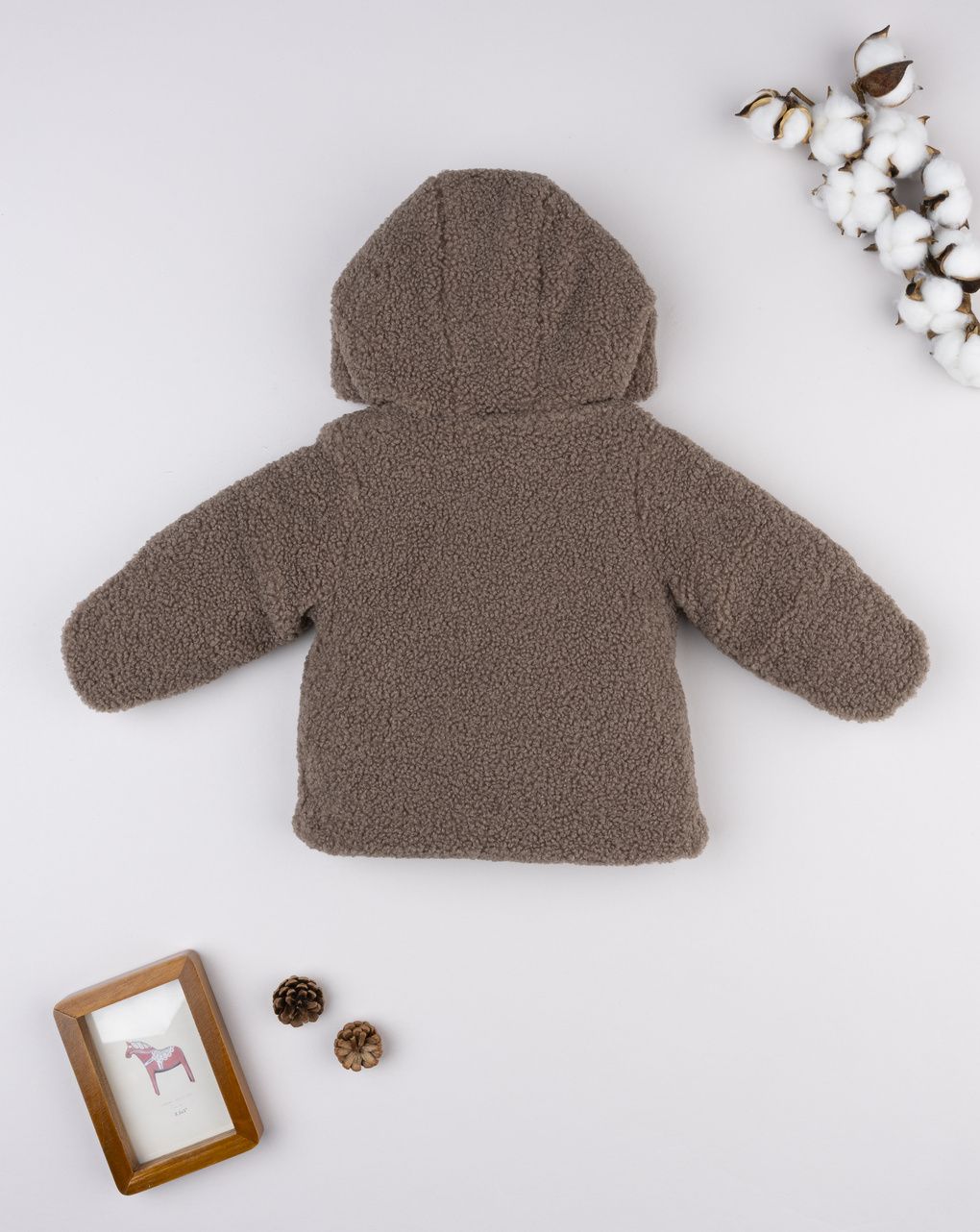 Giubbino bimbo marrone fake fur