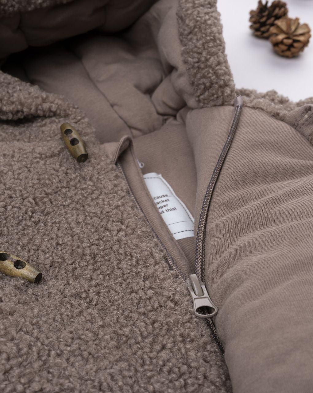 Giubbino bimbo marrone fake fur